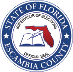 state of florida, escambia county supervisor of elections official seal